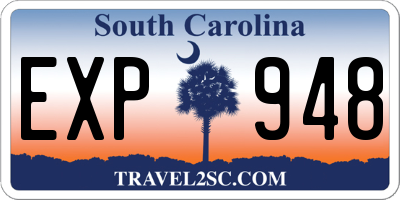 SC license plate EXP948