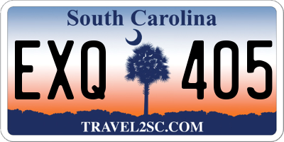 SC license plate EXQ405