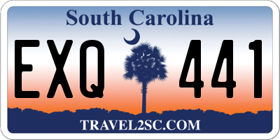 SC license plate EXQ441