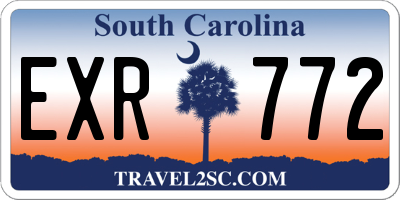 SC license plate EXR772