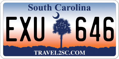 SC license plate EXU646