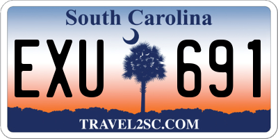 SC license plate EXU691