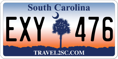 SC license plate EXY476