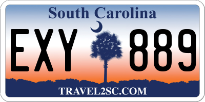 SC license plate EXY889