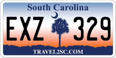 SC license plate EXZ329