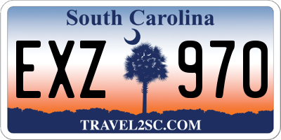 SC license plate EXZ970