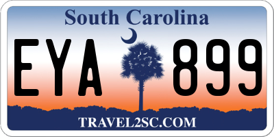 SC license plate EYA899