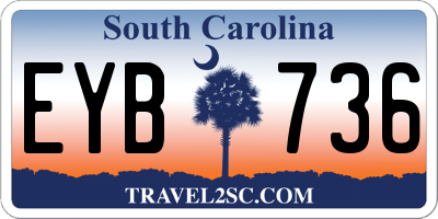 SC license plate EYB736