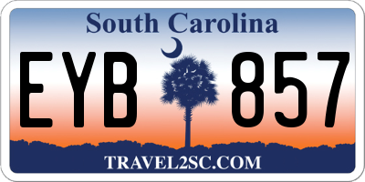SC license plate EYB857