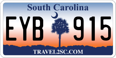 SC license plate EYB915