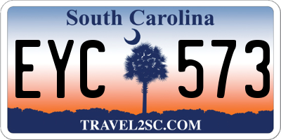 SC license plate EYC573