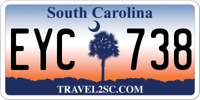 SC license plate EYC738