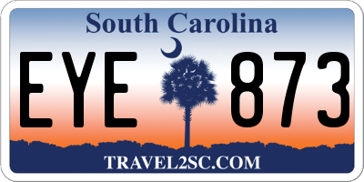 SC license plate EYE873
