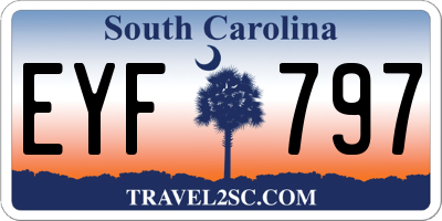 SC license plate EYF797