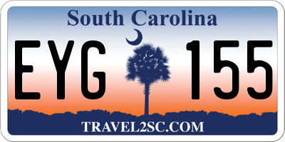 SC license plate EYG155