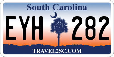 SC license plate EYH282