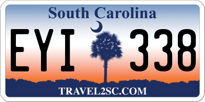 SC license plate EYI338
