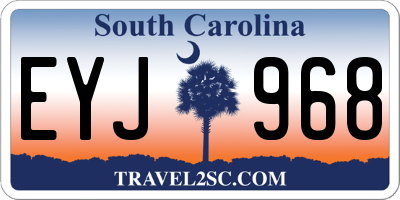 SC license plate EYJ968