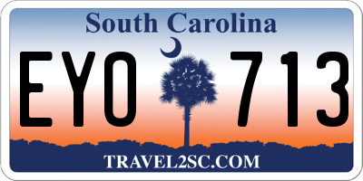 SC license plate EYO713