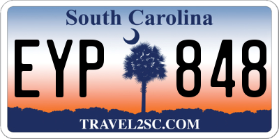 SC license plate EYP848