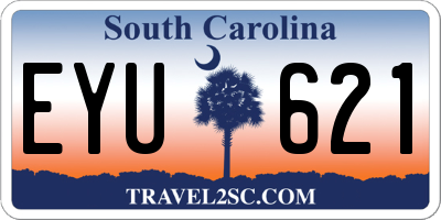 SC license plate EYU621