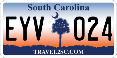SC license plate EYV024