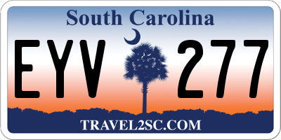 SC license plate EYV277