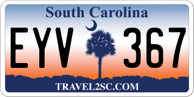 SC license plate EYV367
