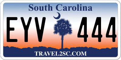 SC license plate EYV444