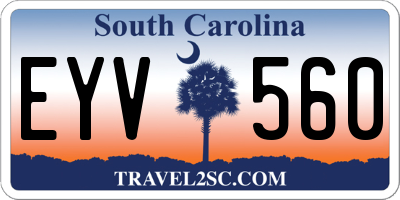 SC license plate EYV560