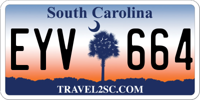 SC license plate EYV664