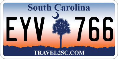 SC license plate EYV766