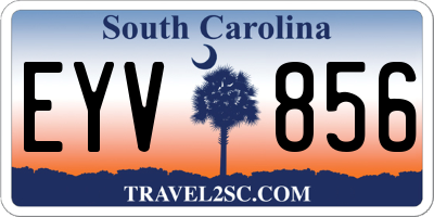 SC license plate EYV856