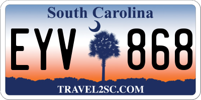 SC license plate EYV868