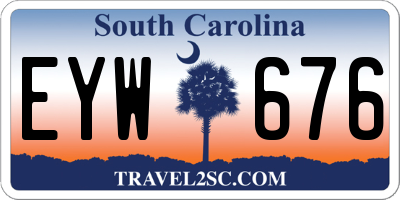 SC license plate EYW676