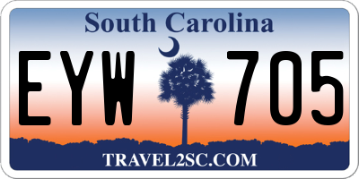 SC license plate EYW705