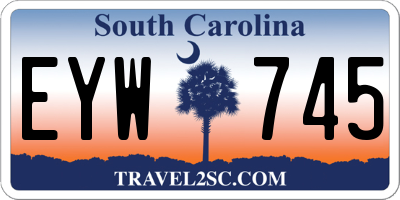 SC license plate EYW745