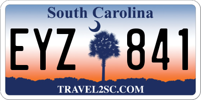 SC license plate EYZ841