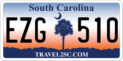 SC license plate EZG510