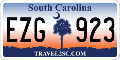 SC license plate EZG923