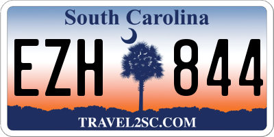 SC license plate EZH844