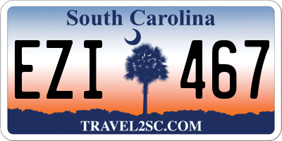 SC license plate EZI467