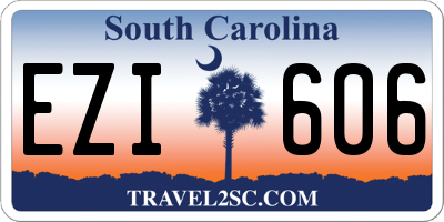 SC license plate EZI606
