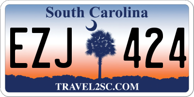 SC license plate EZJ424