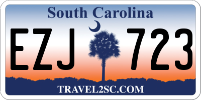 SC license plate EZJ723