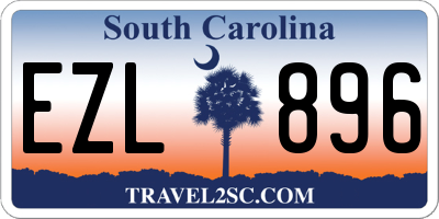 SC license plate EZL896