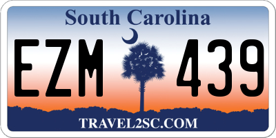 SC license plate EZM439