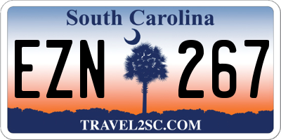 SC license plate EZN267