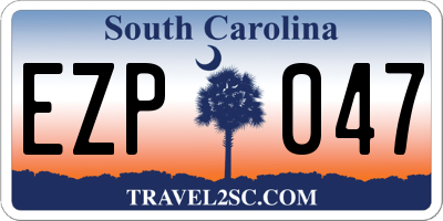 SC license plate EZP047