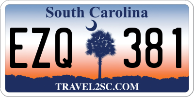SC license plate EZQ381